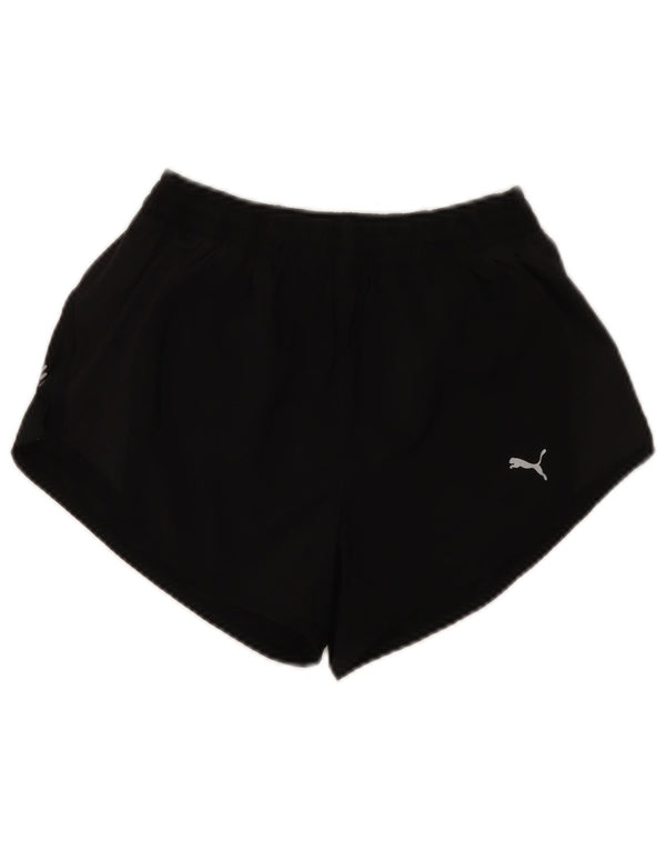 Pantaloni scurti sport Puma pentru femei UK 10 Small Black Poliester