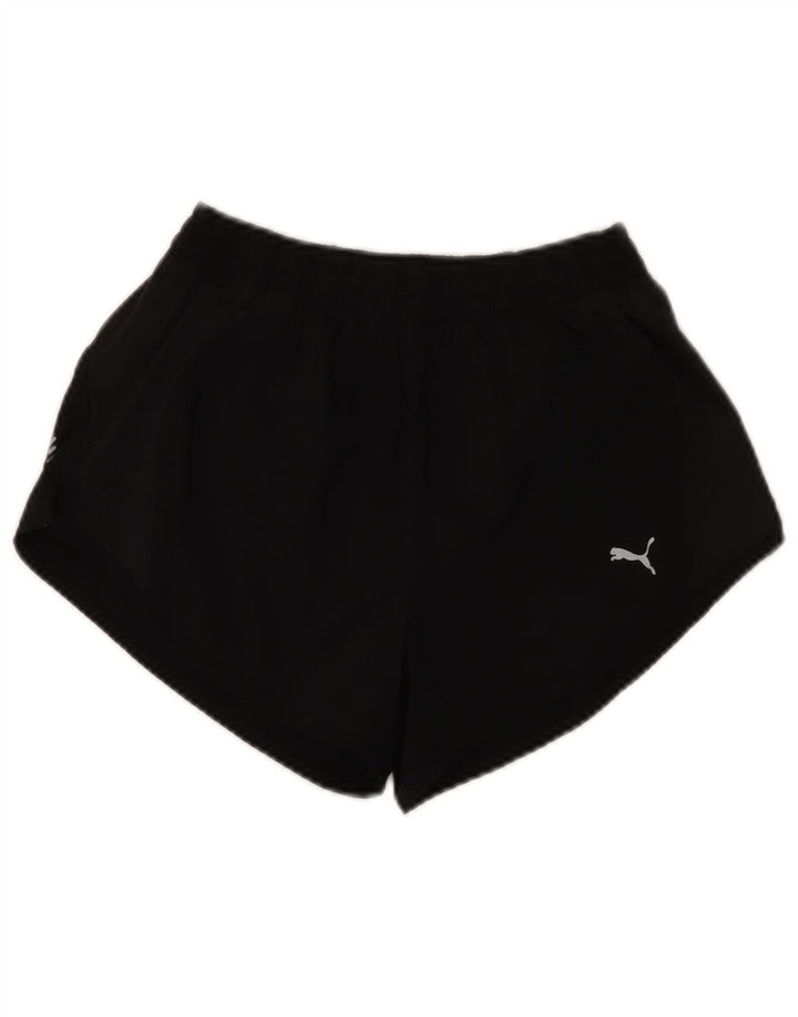 Pantaloni scurti sport Puma pentru femei UK 10 Small Black Poliester