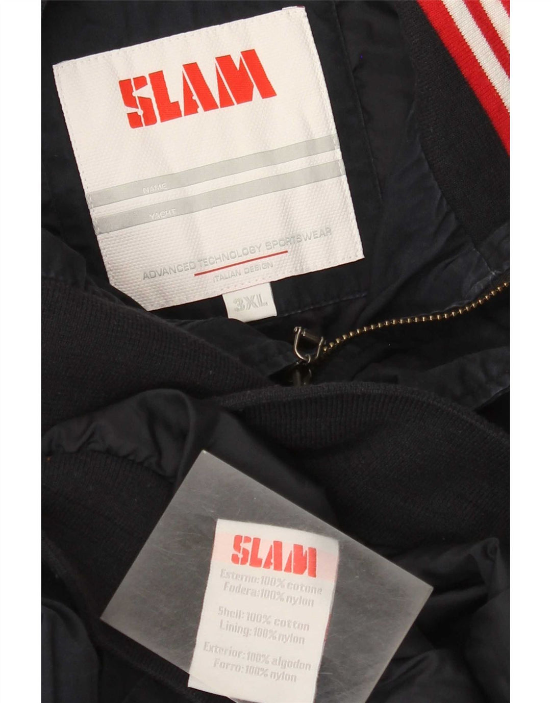 Slam Bomber Jacket pentru bărbați UK 46 3XL Bumbac bleumarin