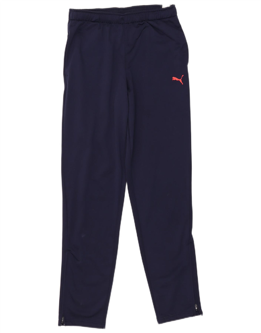 Puma Boys Tracksuit Trousers 15-16 Years Navy Blue Polyester
