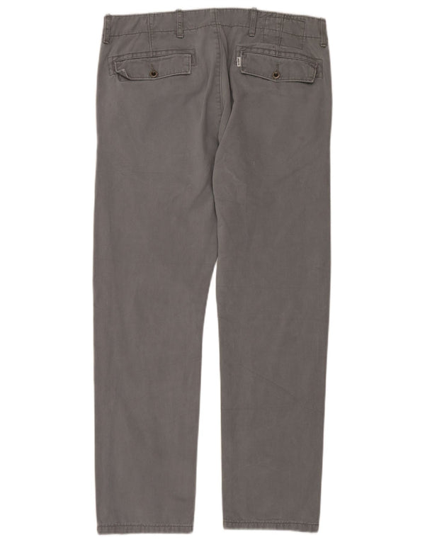Pantaloni chino drepți pentru bărbați LEVI'S L33 L30 bumbac gri
