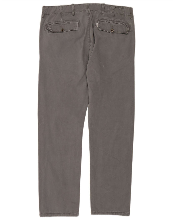 Pantaloni chino drepți pentru bărbați LEVI'S L33 L30 bumbac gri