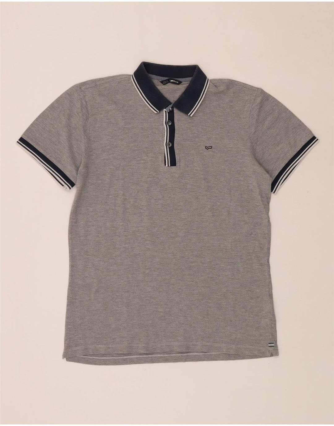 Tricou polo pentru bărbați GAS, gri mediu