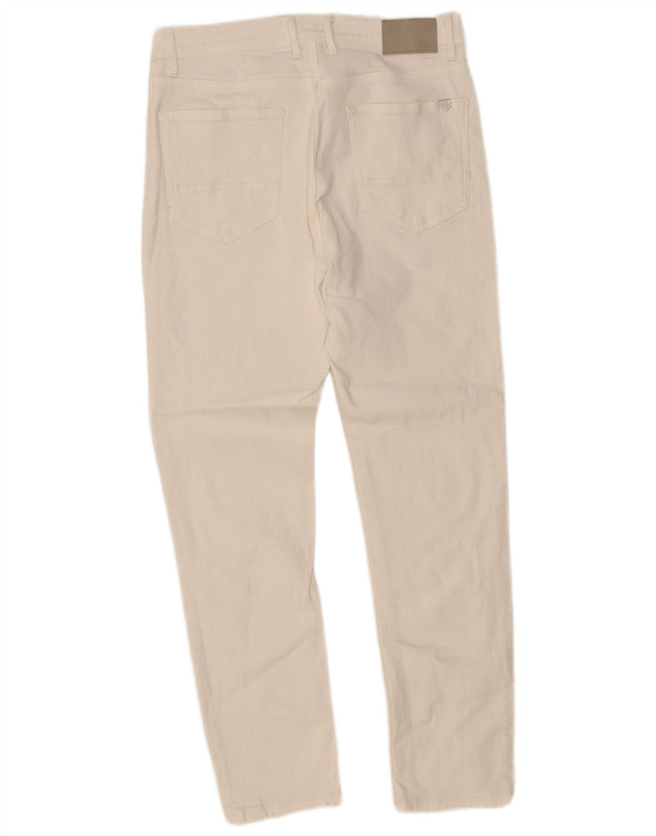 Blugi slim pentru bărbați Zara EU 42 Large W32 L29 Alb