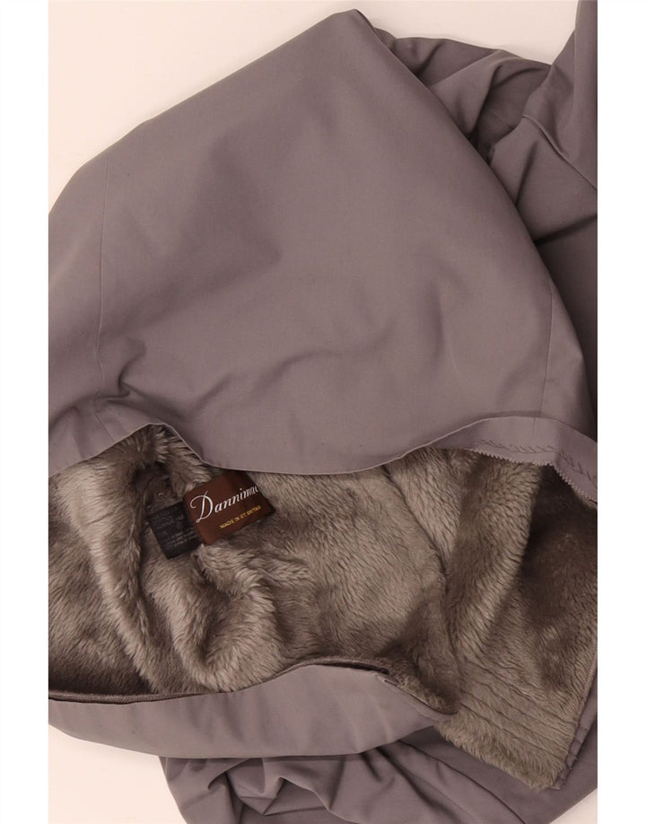 DANNIMAC Pardesiu Sherpa pentru femei UK 18 XL bumbac gri