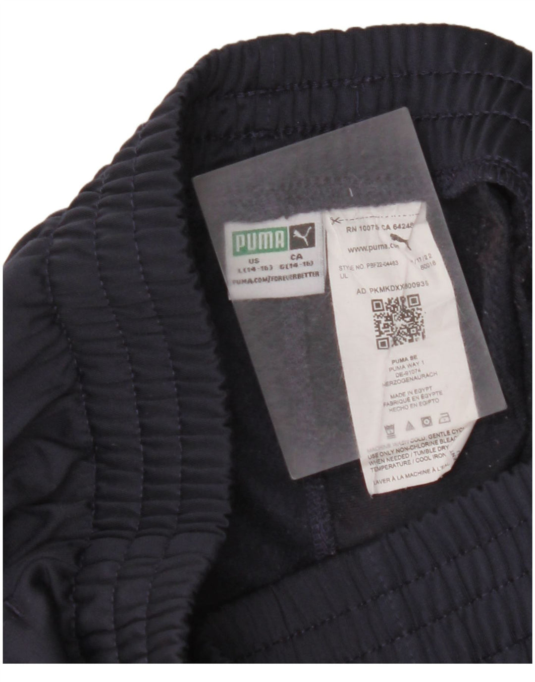 Pantaloni de trening grafic PUMA pentru băieți Pantaloni de jogging 13-14 ani mari bleumarin