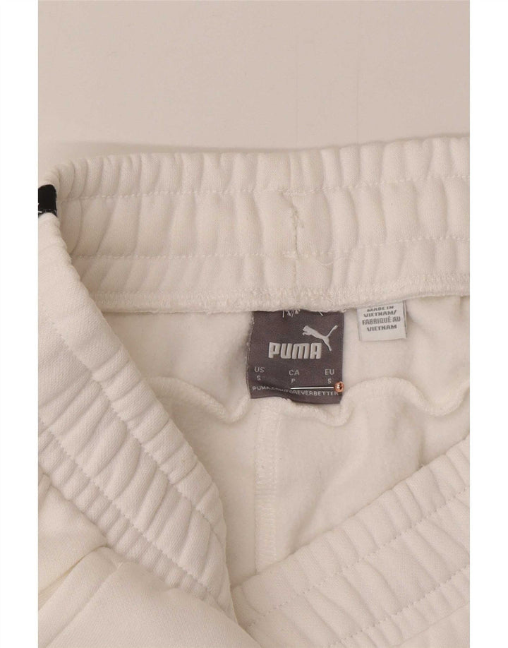 Pantaloni de trening Puma pentru bărbați Joggeri, albi, mici