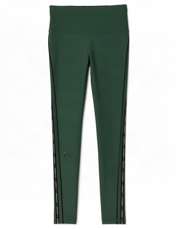 Leggings grafic Under Armour pentru femei Heat Gear UK 10 Poliester verde mic