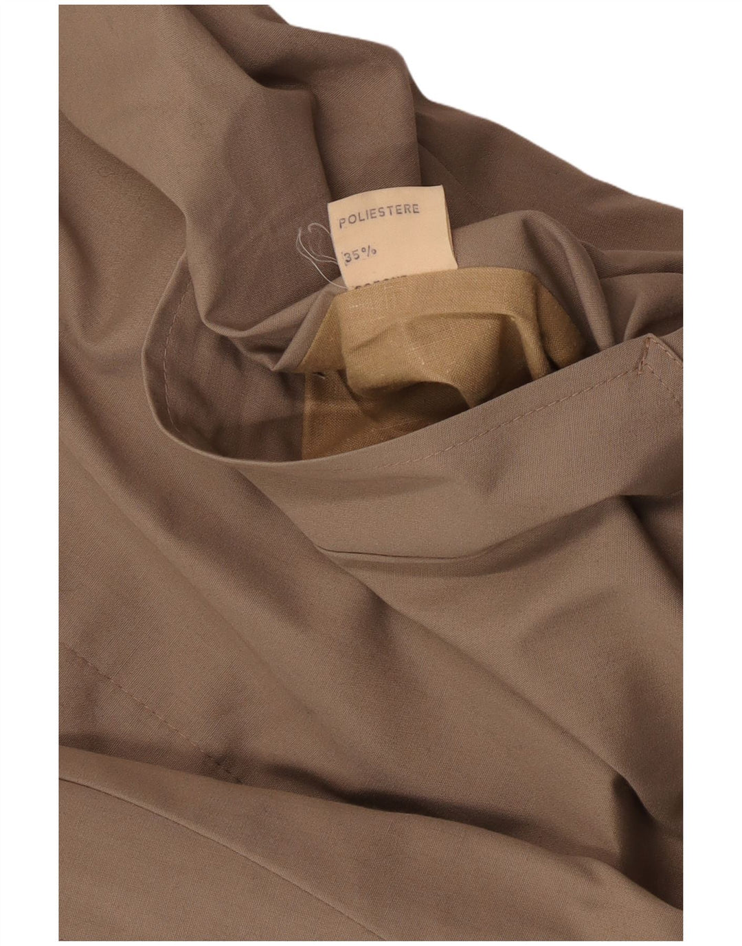 Pardesiu reversibil pentru bărbați vintage UK 40 mare, bej, poliester cu carouri