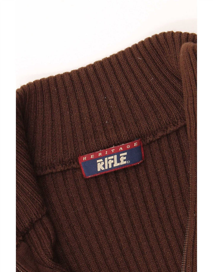 Pulover cardigan pentru femei Rifle UK 10 mic maro