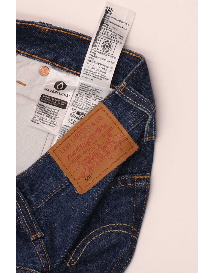 Blugi drepti pentru femei Levi's 501 W23 L32 Bumbac albastru