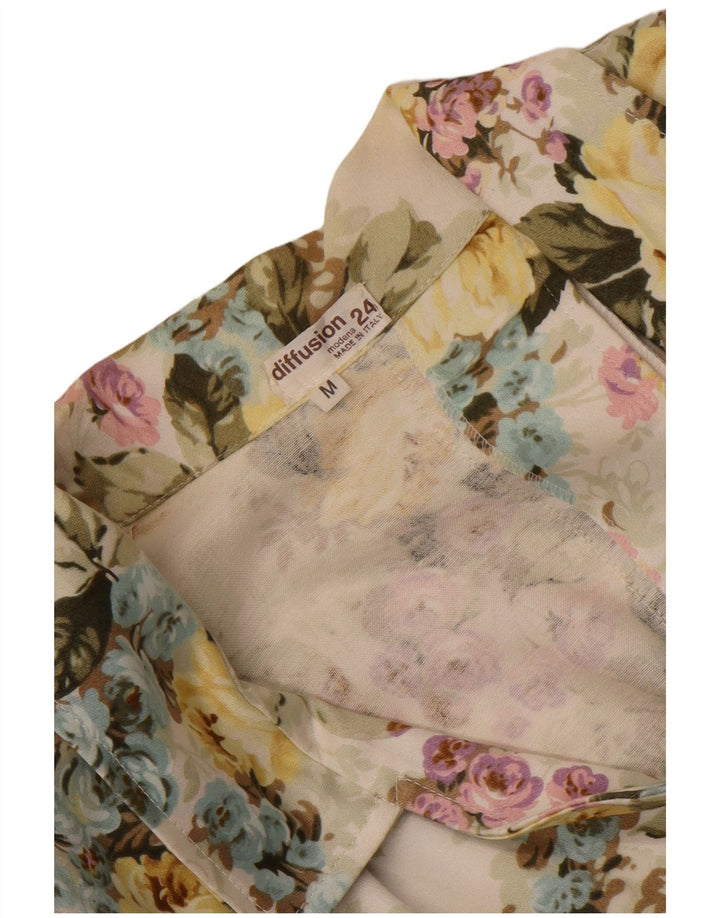 Blazer Vintage pentru femei cu mâneci 3/4 UK 14 Medium Multicolor