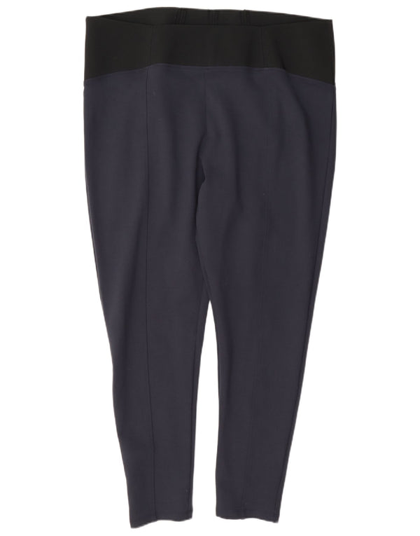 Jambiere pentru femei Marks & Spencer cu talie înaltă UK 20 2XL bleumarin, viscoză