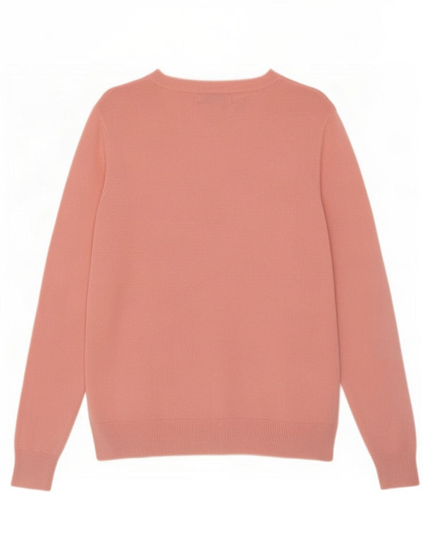 Pulover pentru femei Marks & Spencer, cu gât de barcă, UK 12, acrilic, roz mediu