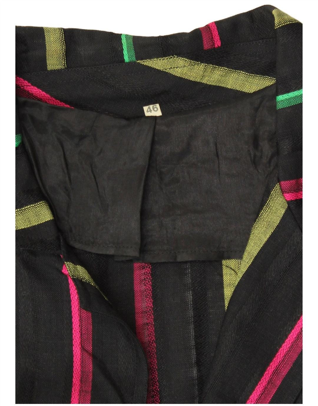 Jachetă vintage pentru femei cu 3 nasturi, IT 46, mare, cu dungi negre