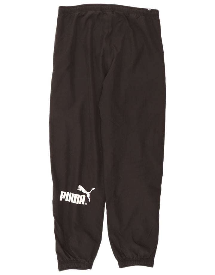 Puma Băieți Pantaloni Trening Pantaloni Joggeri 15-16 Ani Poliester Negru
