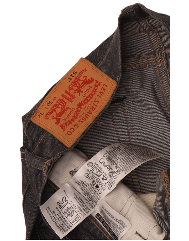 Blugi Levi's 511 Slim pentru bărbați W30 L32 bumbac gri