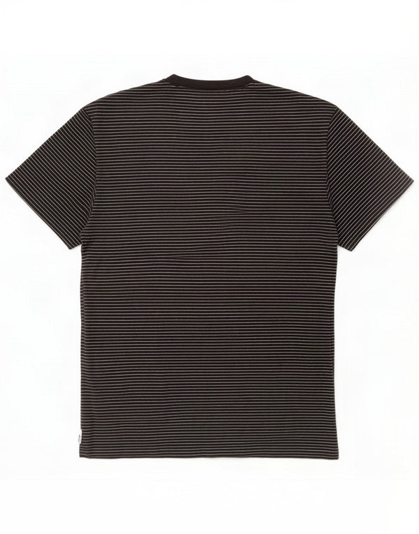T-shirt pentru bărbați Izod Top mare, negru, bumbac cu dungi