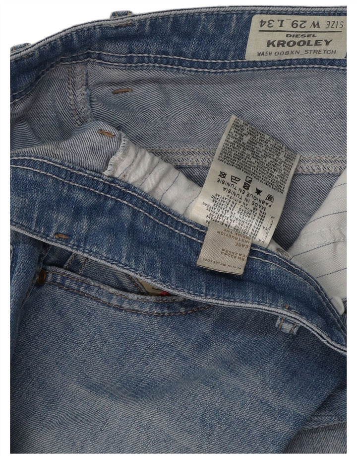 DIESEL Blugi pentru bărbați Krooley drepte W29 L34 Bumbac albastru