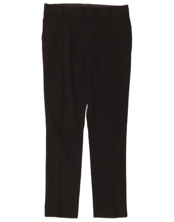 Marks & Spencer Pantaloni subțiri pentru băieți 12-13 ani L32 L27 Poliester negru