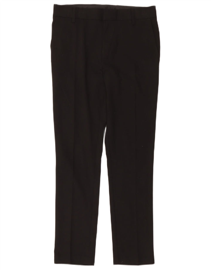 Marks & Spencer Pantaloni subțiri pentru băieți 12-13 ani L32 L27 Poliester negru