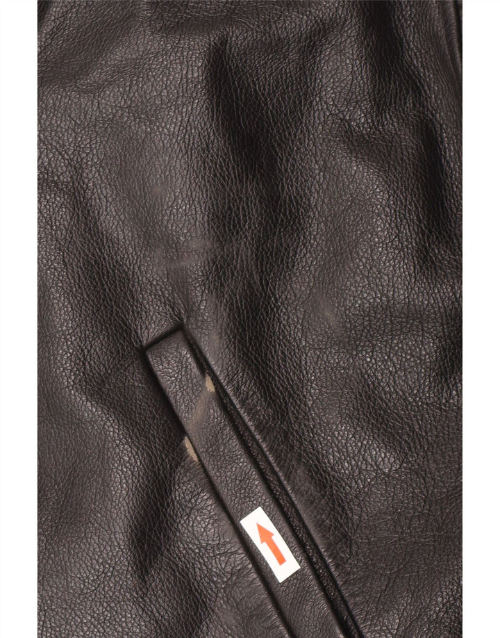 Jachetă de piele pentru bărbați Oakland UK 38 Medium Black Leather