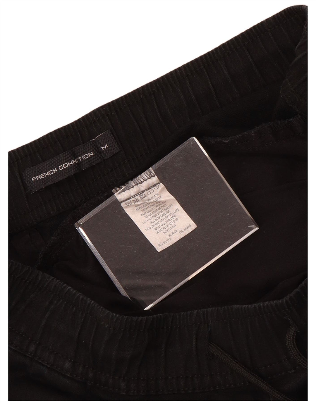 French Connection Pantaloni de trening pentru bărbați Pantaloni de jogging Bumbac mediu negru