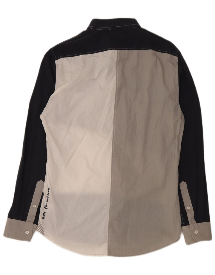 Cămașă Desigual pentru bărbați cu grafică mare, multicoloră, din bumbac