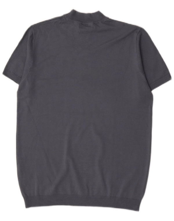 Tricou pentru bărbați Zara Top Medium Blue Viscose