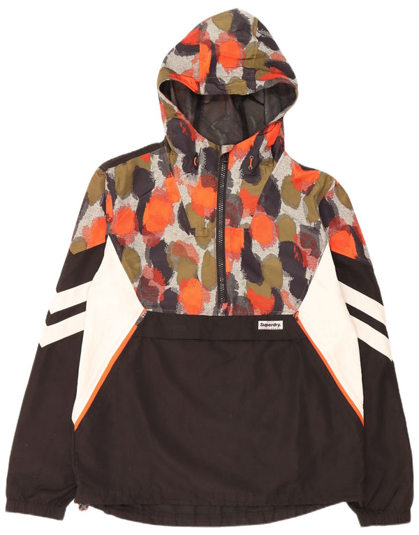 SUPERDRY jachetă de ploaie pulover cu glugă pentru bărbați UK 40 mare cu pete negre