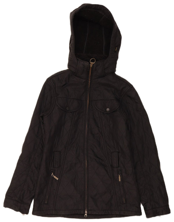 Jachetă matlasată cu glugă Barbour pentru femei UK 8 Small Black