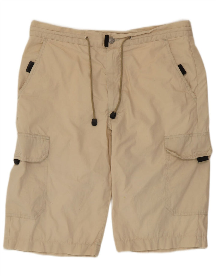 Pantaloni scurți cargo VINTAGE pentru bărbați IT 50 Large W34 Beige Bumbac