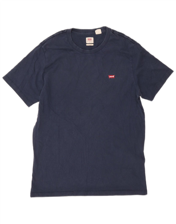 Tricou standard pentru bărbați Levi's Top mediu din bumbac bleumarin
