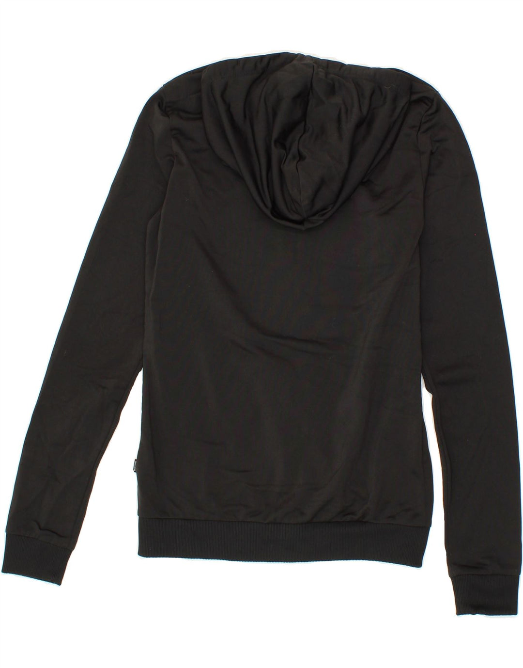 PUMA Womens Zip Hoodie Sweater UK 6 XS Black Polyester Vintage Puma and Second-Hand Puma from Messina Hembry 