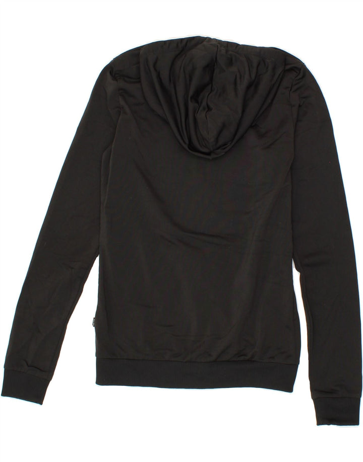 PUMA Womens Zip Hoodie Sweater UK 6 XS Black Polyester Vintage Puma and Second-Hand Puma from Messina Hembry 