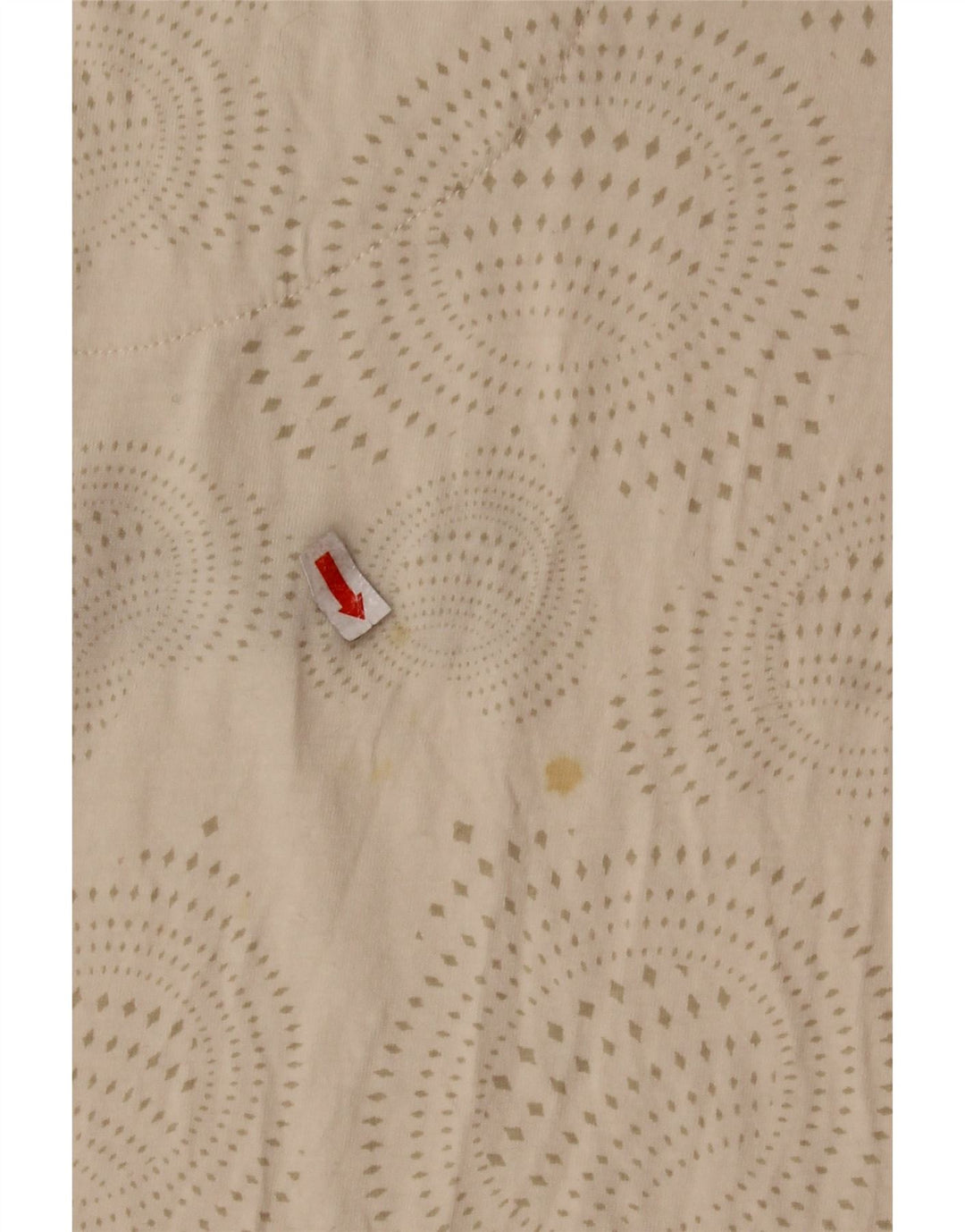 Tricou grafic DESIGUAL pentru femei Top UK 14 mare, bej, bumbac cu pete