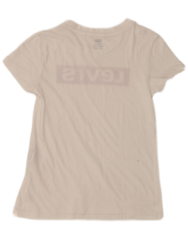 Tricou grafic Levi's pentru femei Top UK 2 2XS Alb