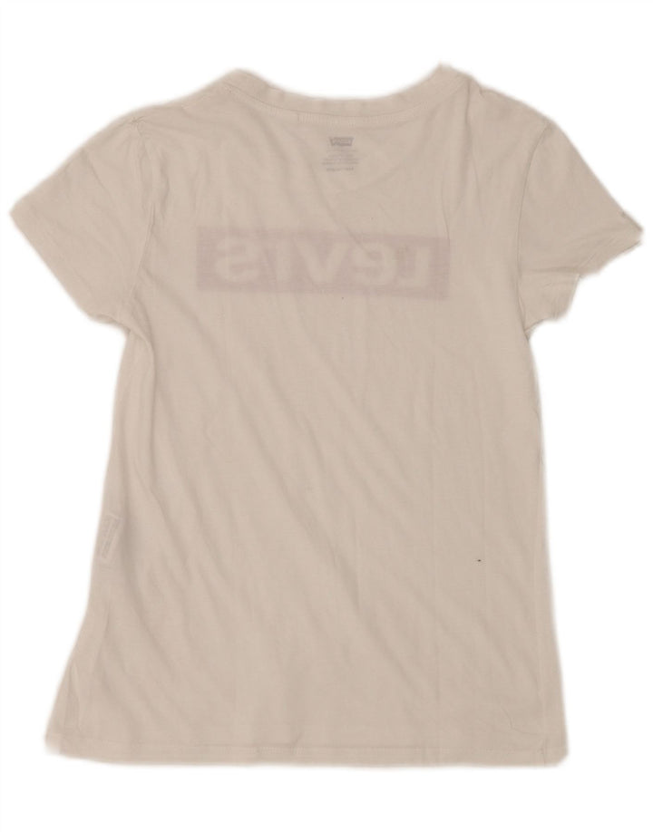 Tricou grafic Levi's pentru femei Top UK 2 2XS Alb