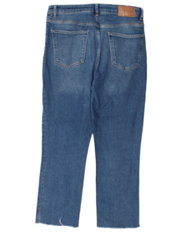 Blugi tăiați pentru femei Zara EU 42 Large W32 L25 Blue
