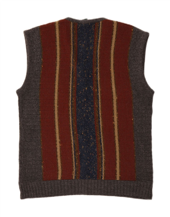 Vintage Mens Vest Tank Top IT 54 XL Multicolore Dungi