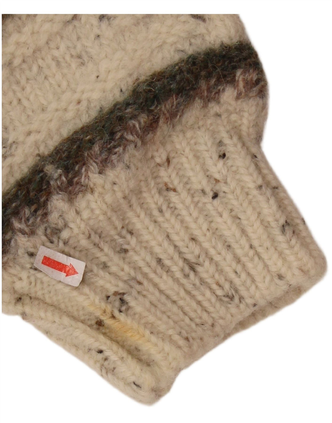 SERGIO TACCHINI Pulover pentru femei cu decolteu rotund UK 16 mare, bej, cu dungi