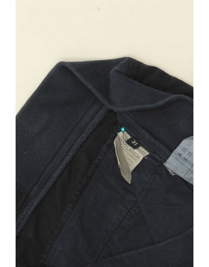 Pantaloni drepti pentru femei Woolrich W31 L31 bumbac bleumarin
