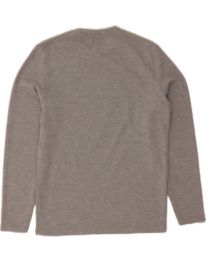 ZARA Womens Crew Neck Jumper Sweater UK 14 Medium Grey Polyester Vintage Zara and Second-Hand Zara from Messina Hembry 