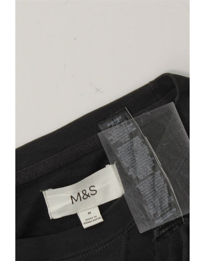 MARKS & SPENCER Mens Sweatshirt Jumper Medium Grey Cotton Vintage Marks & Spencer and Second-Hand Marks & Spencer from Messina Hembry 