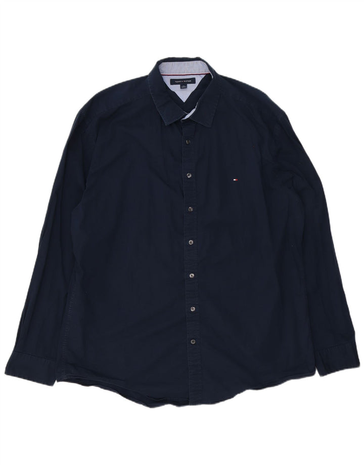 Cămașă pentru bărbați Tommy Hilfiger 2XL bumbac bleumarin