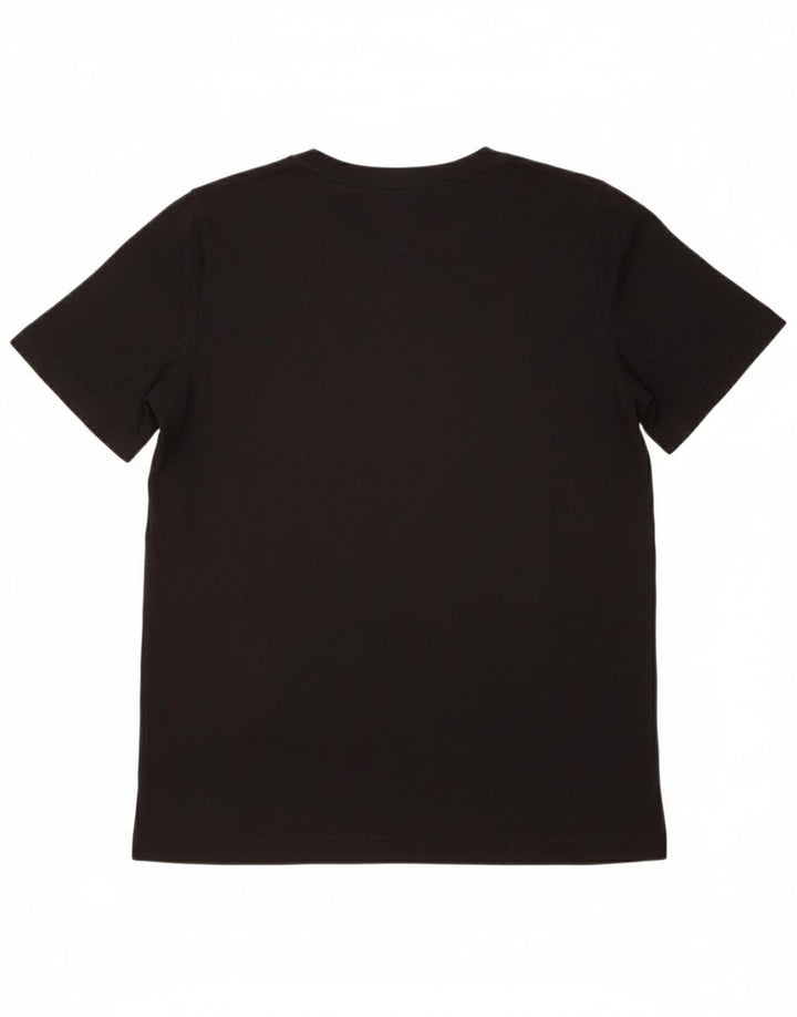 NIKE Boys Dri Fit Graphic T-Shirt Top 12-13 Years Large Black Polyester