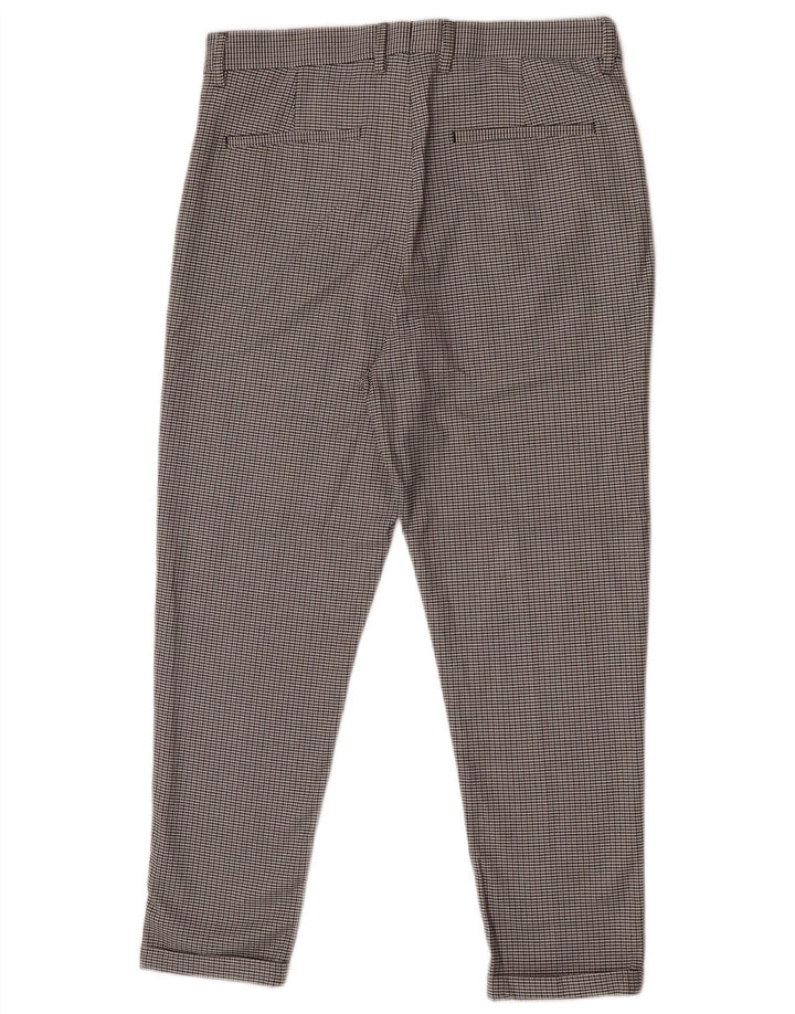 Pantaloni chino slim pentru bărbați Zara EU 40 Mediu L31 L25 Gri Houndstooth