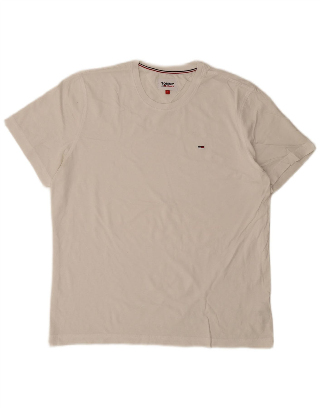 TOMMY HILFIGER Tricou pentru bărbați Top mare din bumbac alb