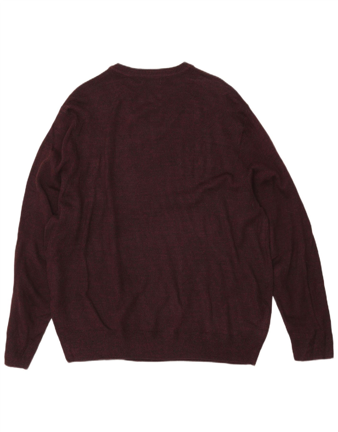 DOCKERS Pulover cu decolteu în V pentru bărbați, mare, burgundă Argyle/Diamond