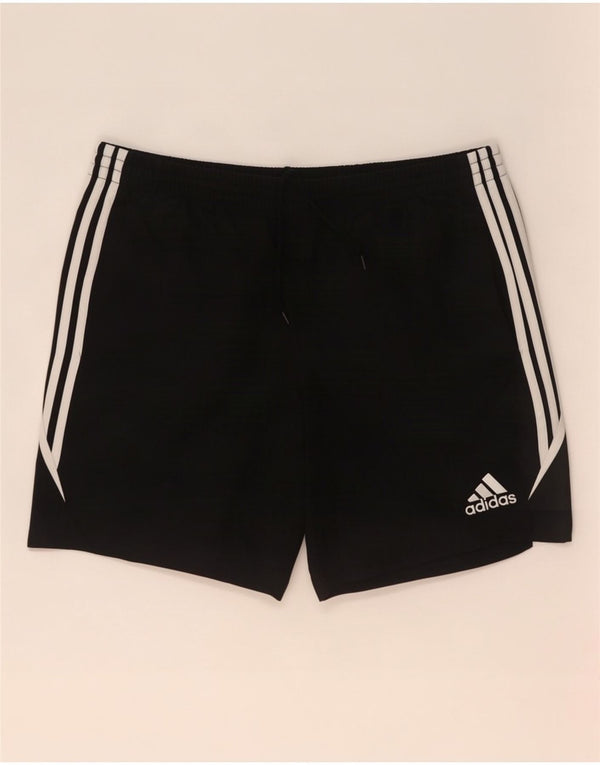 Pantaloni scurți sport pentru bărbați Adidas, mari, negru, poliester color bloc